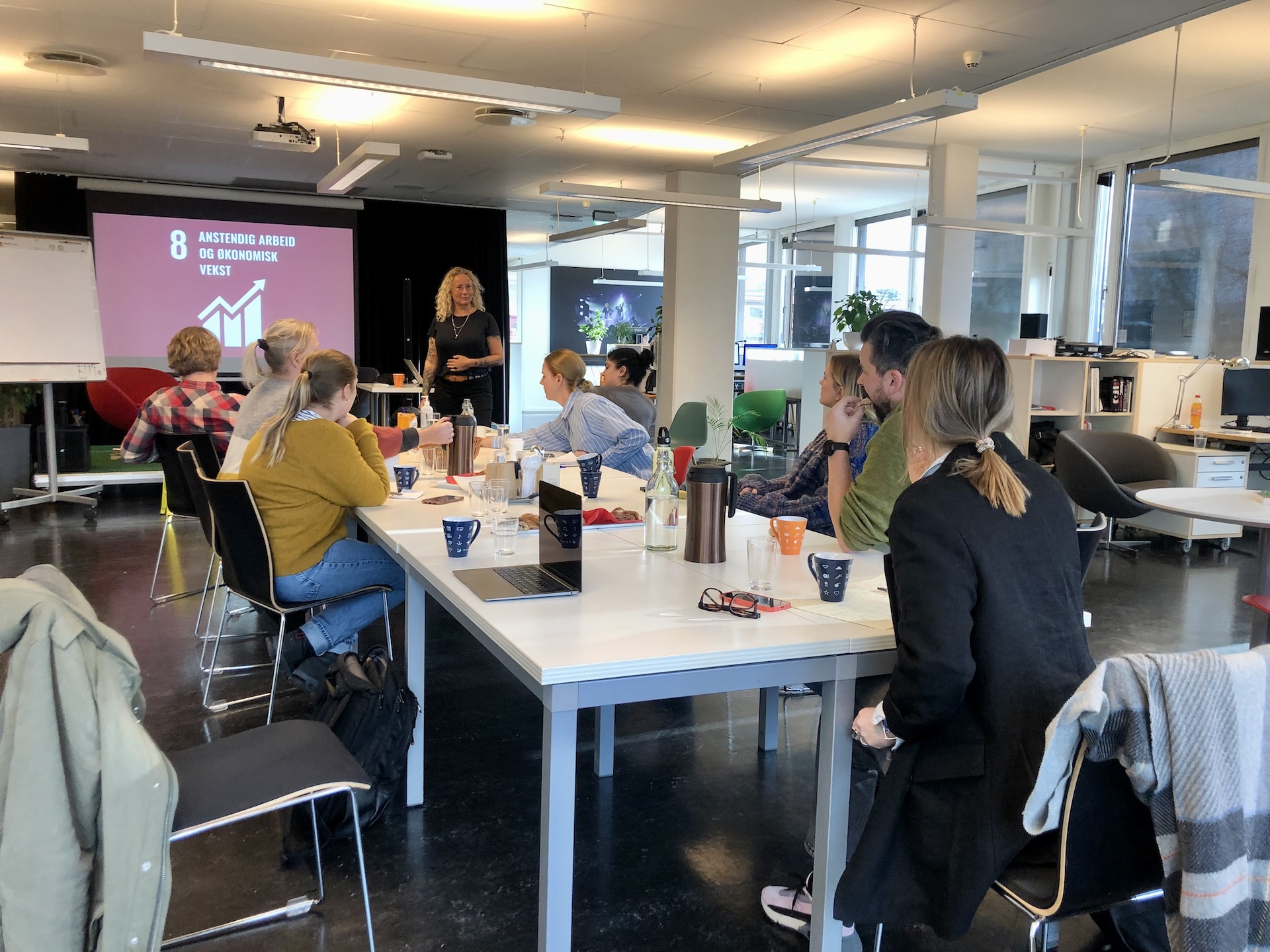 Workshop med engasjerte ansatte i Music Norway. Foto: Erlend Eggen