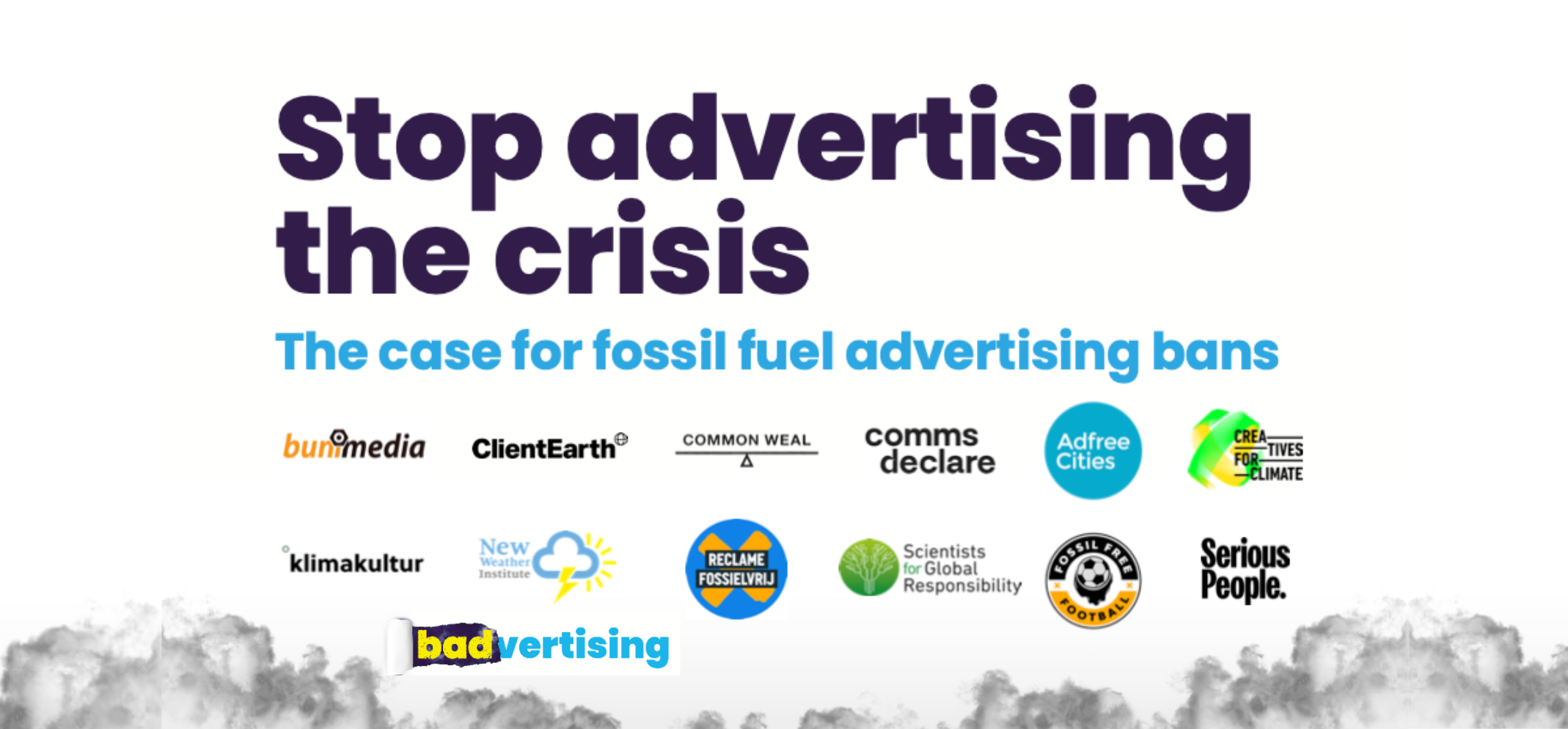Stop advertising the crisis