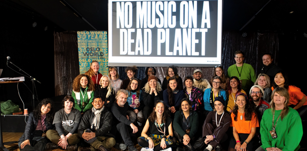 Fra workshopen “Music and Climate Justice” som Klimakultur fasiliterte under Oslo World 2023. Foto: Nabeeh Samaan / Oslo World