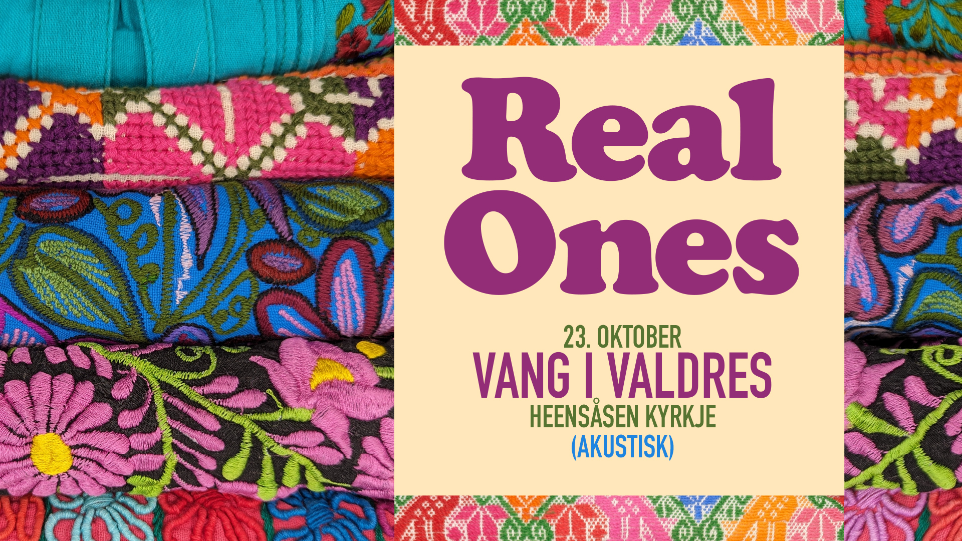 Real Ones Vang 23 oktober 2026